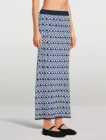 Carmen Jacquard Knit Maxi Skirt