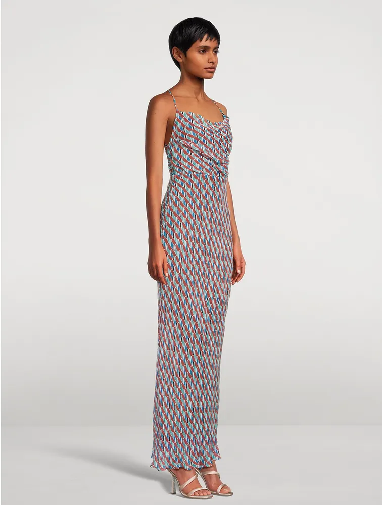 SHONA JOY Margot Bias-Cut Maxi Dress