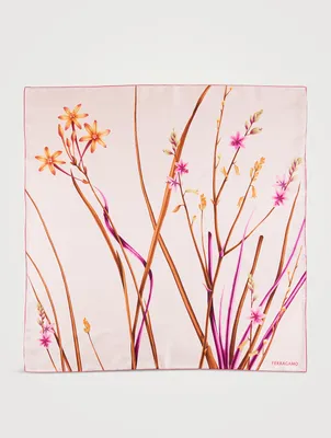 Silk Scarf In Floral Print