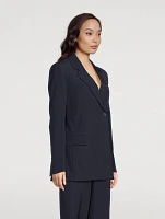 Double-Breasted Wool Blazer