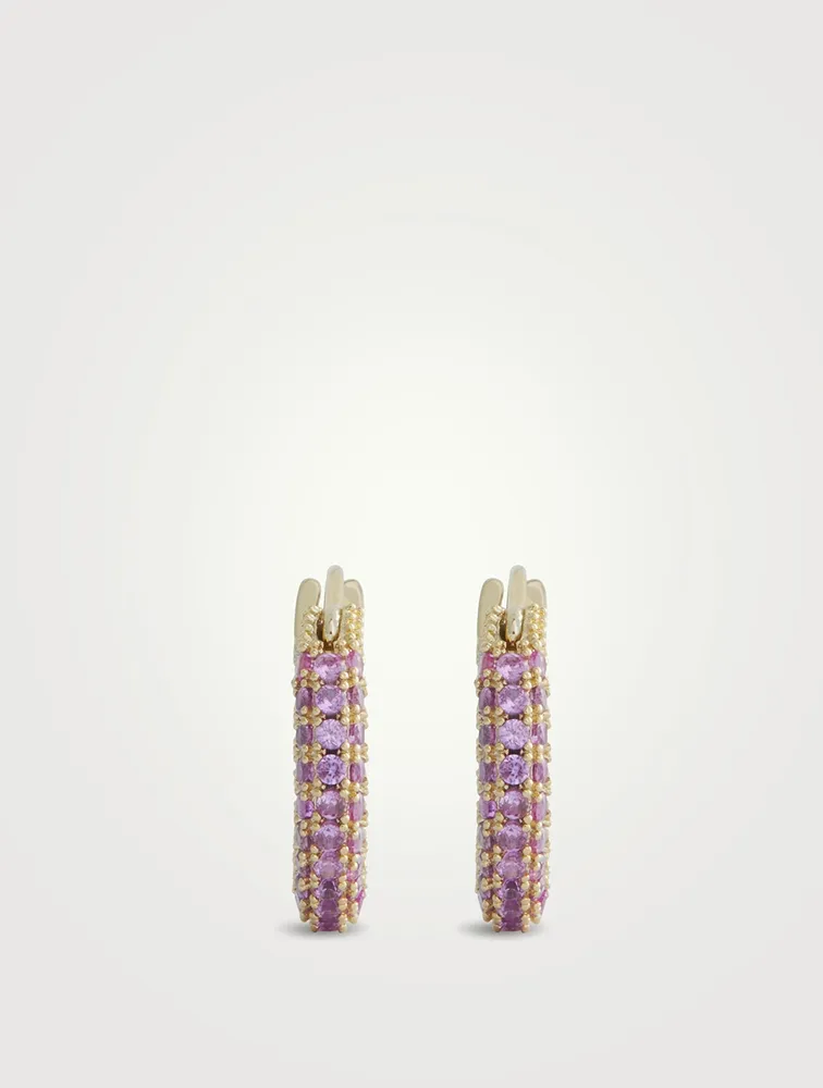 Amalfi Pavé Huggie Earrings