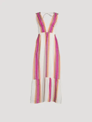 Lelisa V-Neck Long Dress
