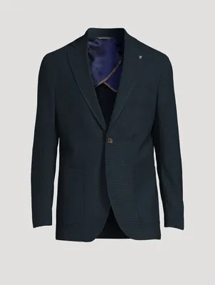 Hampton Textured Stretch Wool Jacket