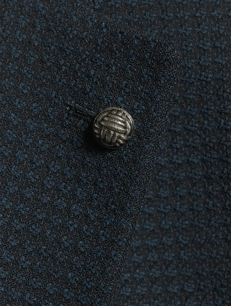 Hampton Textured Stretch Wool Jacket