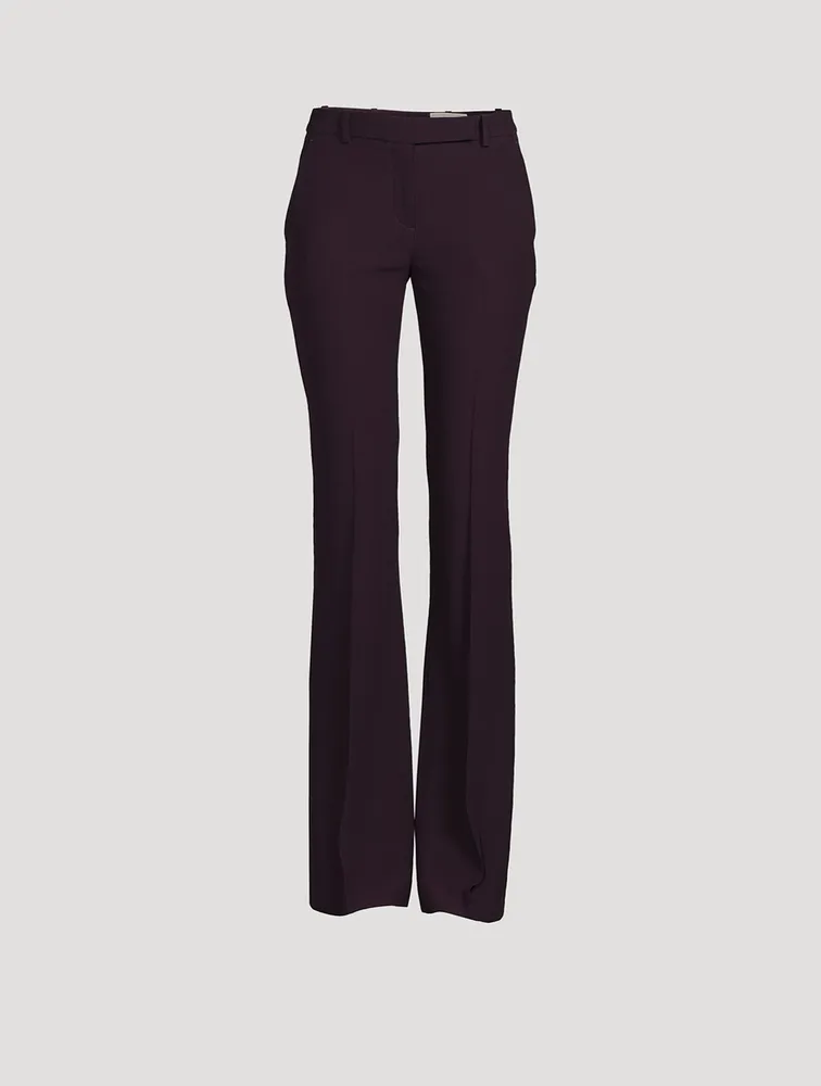 Crepe Bootcut Trousers