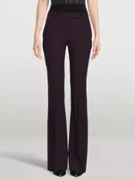 Crepe Bootcut Trousers