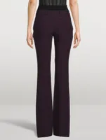 Crepe Bootcut Trousers