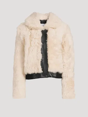 Parma Leather-Trimmed Shearling Jacket