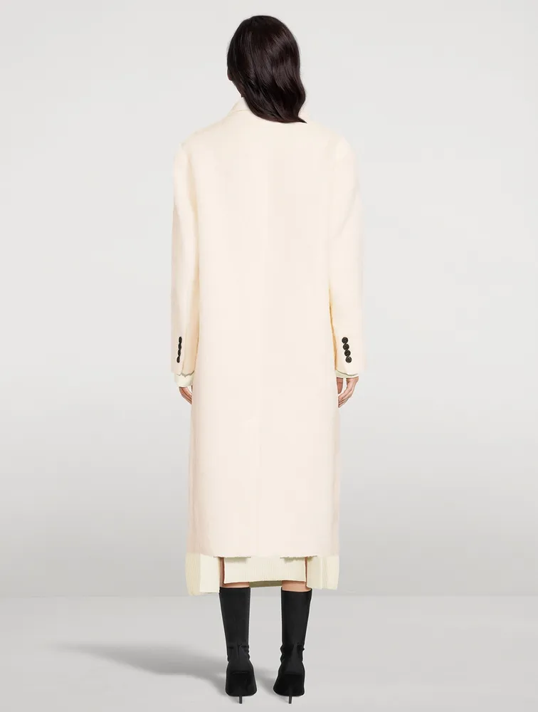 Essa Double-Breasted Wool-Blend Coat