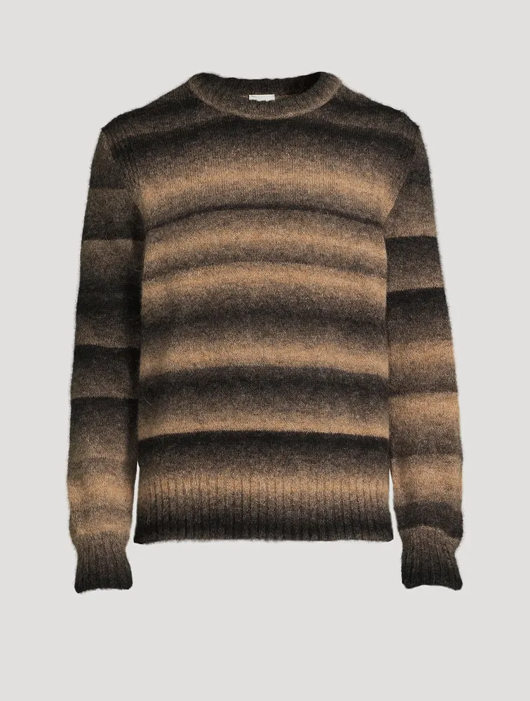 Alpaca-Blend Ombre Stripe Sweater