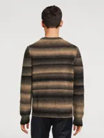 Alpaca-Blend Ombre Stripe Sweater