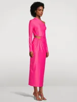 Jersey Cut Out Maxi Dress