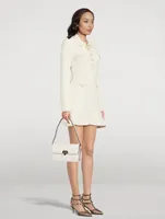 Sequin Knit Pearl Mini Dress