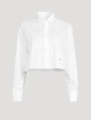 Cropped Poplin Shirt