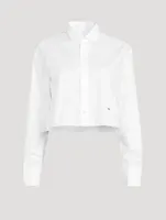 Cropped Poplin Shirt