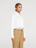 Cropped Poplin Shirt