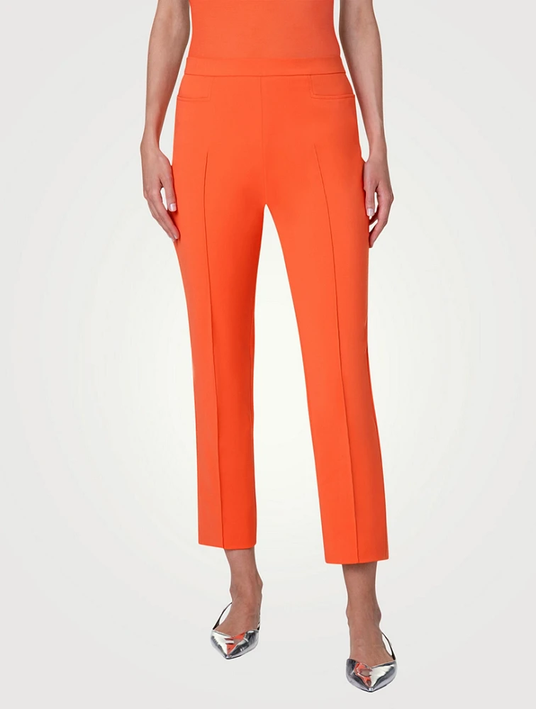 Franca Slim-Fit Cropped Pants