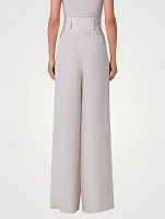 Florina Linen-Blend Oversized Pants