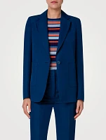 Linen-Blend Blazer