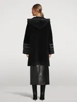 Wool Alpaca Coat With Nylon Trim