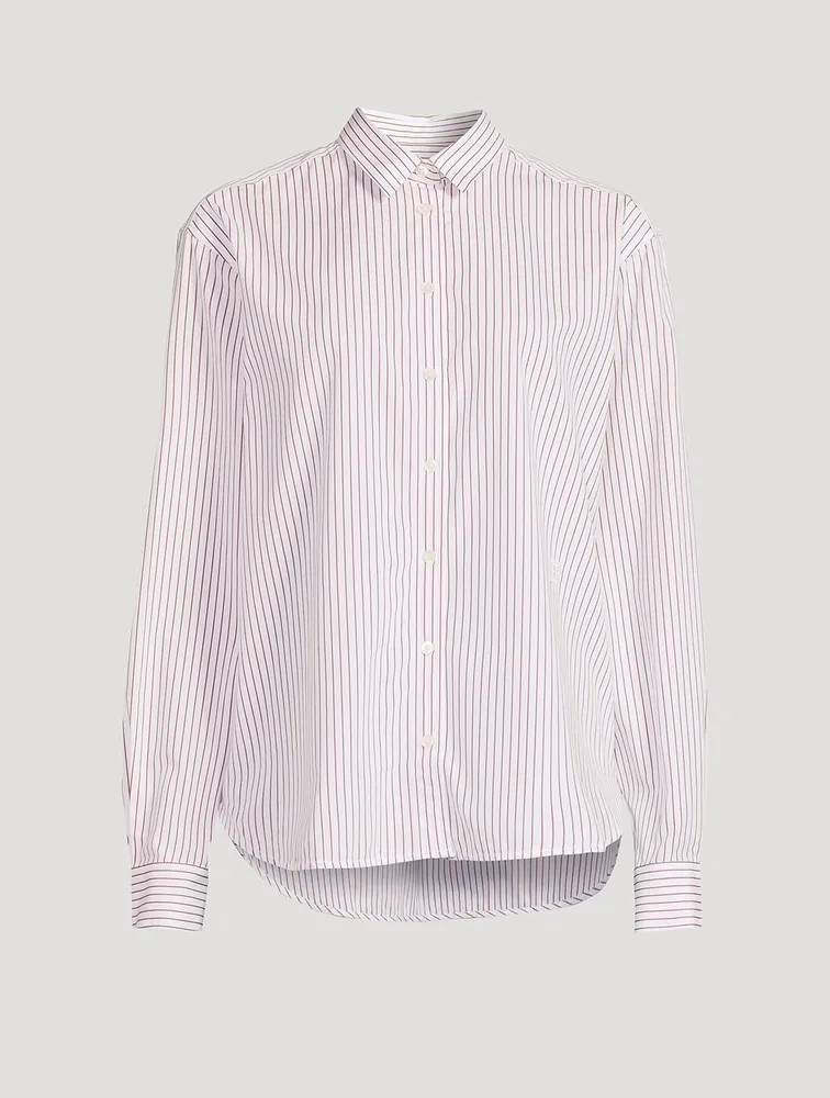 Signature Cotton Shirt Stripe Print