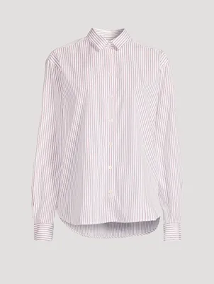 Signature Cotton Shirt Stripe Print