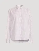 Signature Cotton Shirt Stripe Print