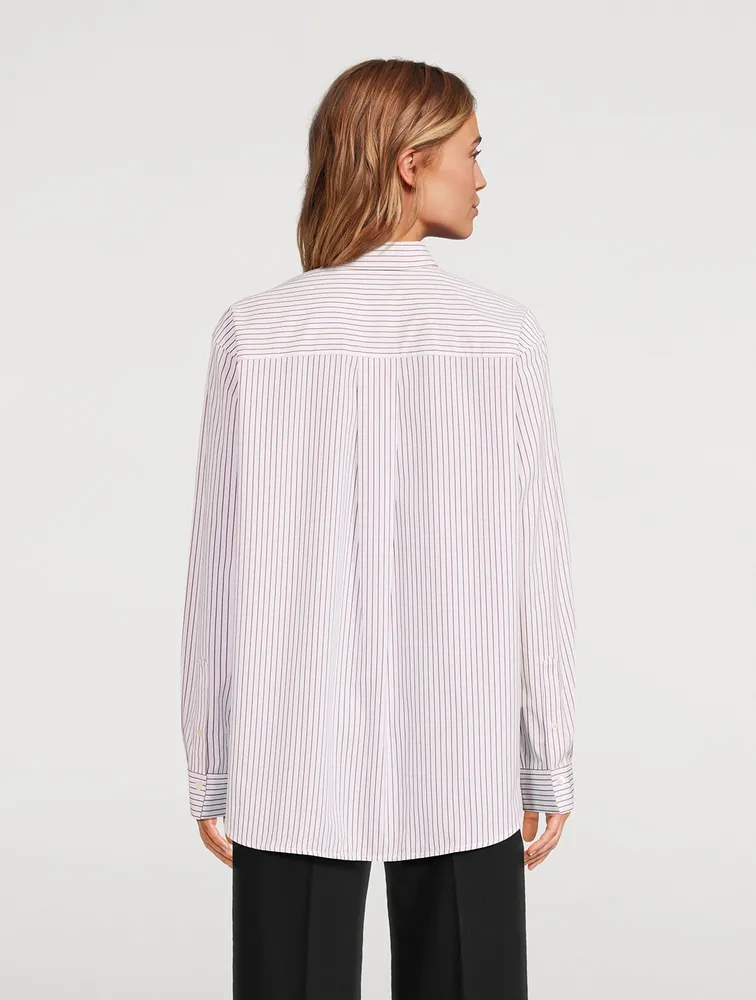 Signature Cotton Shirt Stripe Print