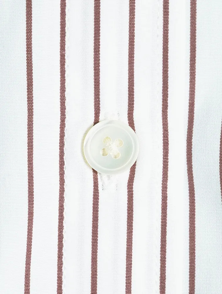 Signature Cotton Shirt Stripe Print