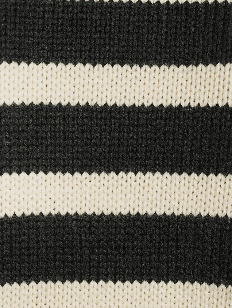 Signature Striped Wool Turtleneck Sweater