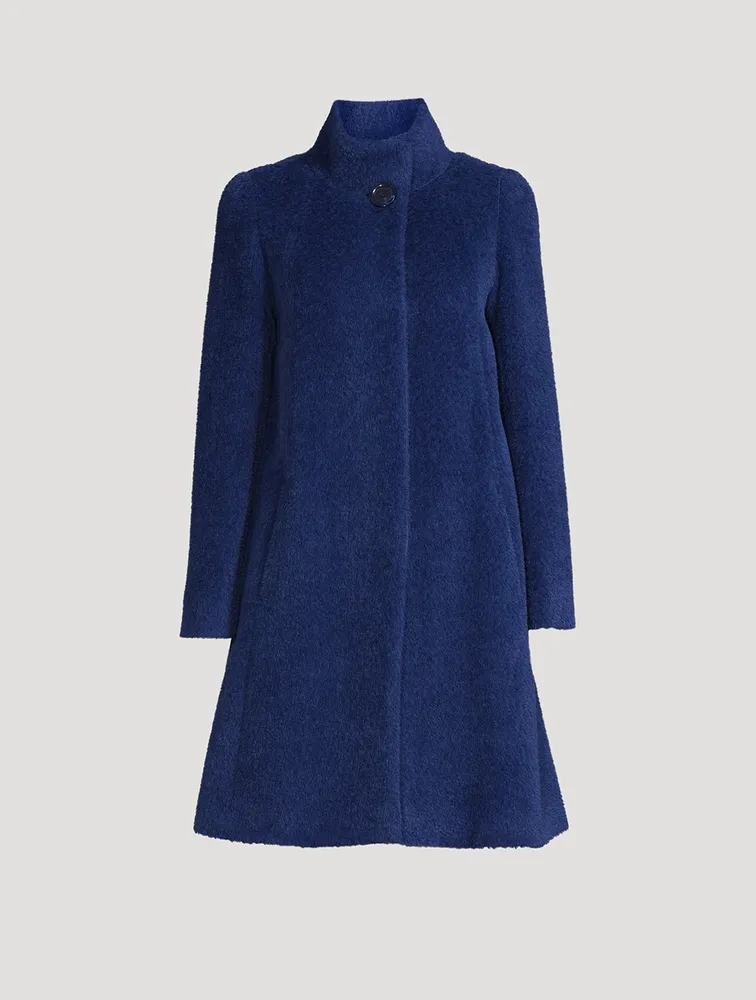 Wool Alpaca A-Line Coat