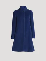 Wool Alpaca A-Line Coat