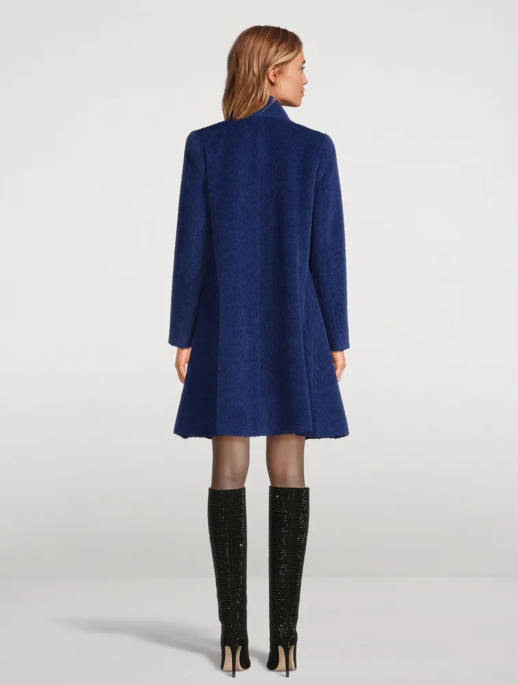 Wool Alpaca A-Line Coat