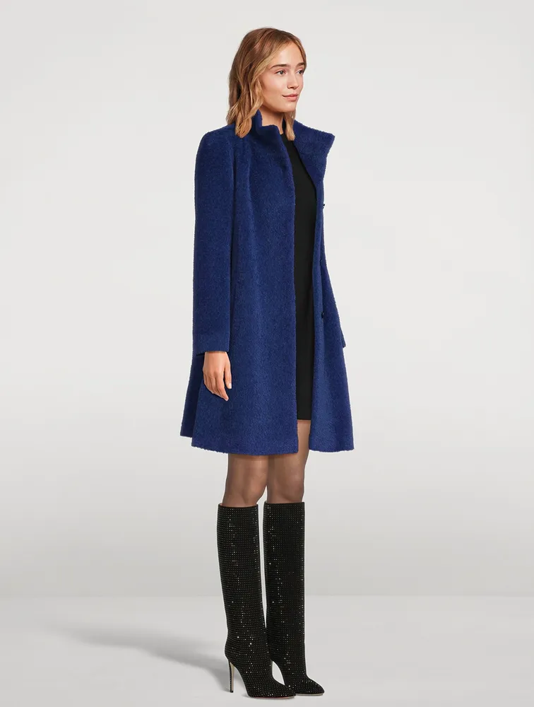 Wool Alpaca A-Line Coat