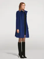 Wool Alpaca A-Line Coat
