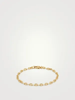 Gold-Plated Cable Chain Bracelet