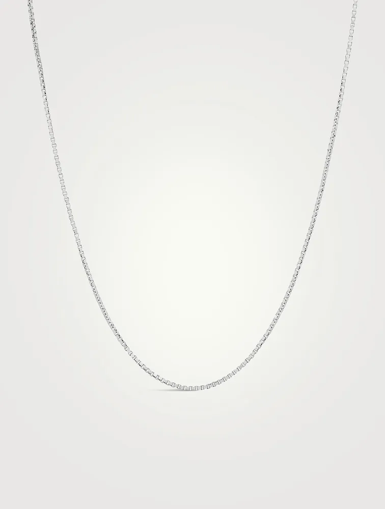 Silver Square Chain Necklace