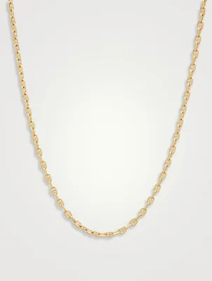 Gold-Plated Cable Chain Necklace
