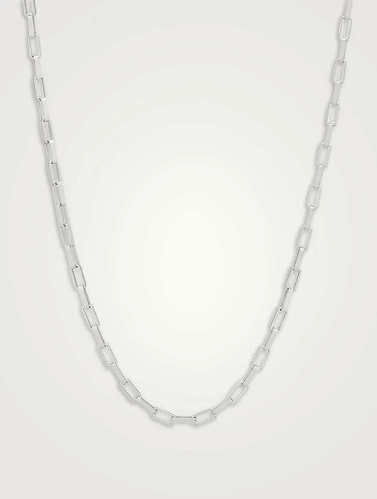 Billie Silver Box Chain Necklace