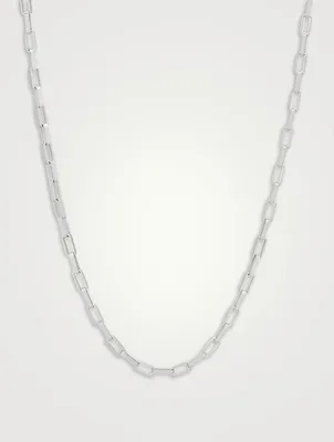 Billie Silver Box Chain Necklace