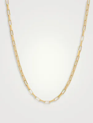 Billie Gold-Plated Box Chain Necklace