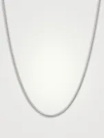 Silver Snake Chain Slim Necklace