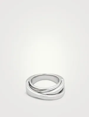 Orb Slim Sterling Silver Ring
