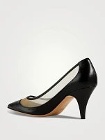 The River Mesh Leather Pumps