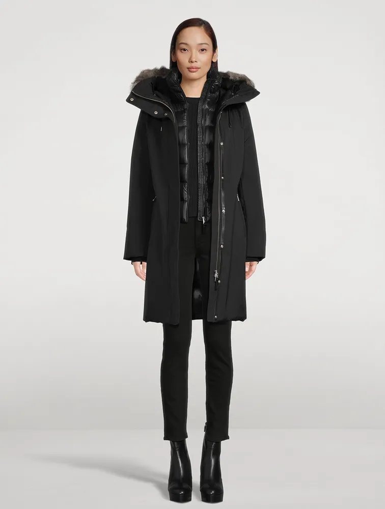 Shiloh 2-In-1 Shearling-Trimmed Down Parka