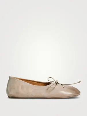 Girella Leather Ballerina Flats