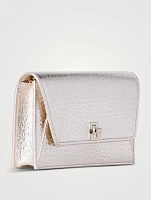 Anouk Envelope Metallic Leather Clutch