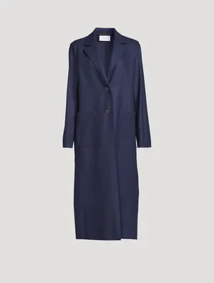 Single-Breasted Wool And Cashmere Coat