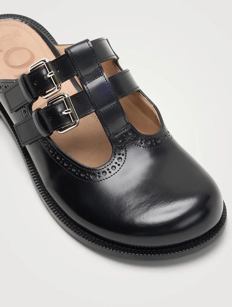 Campo Leather Mary Jane Mules