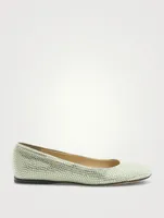 Toy Embellished Suede Ballet Flats